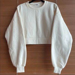 Nordstrom 4th Reckless Eden Cropped Thick Sweatshirt (S)